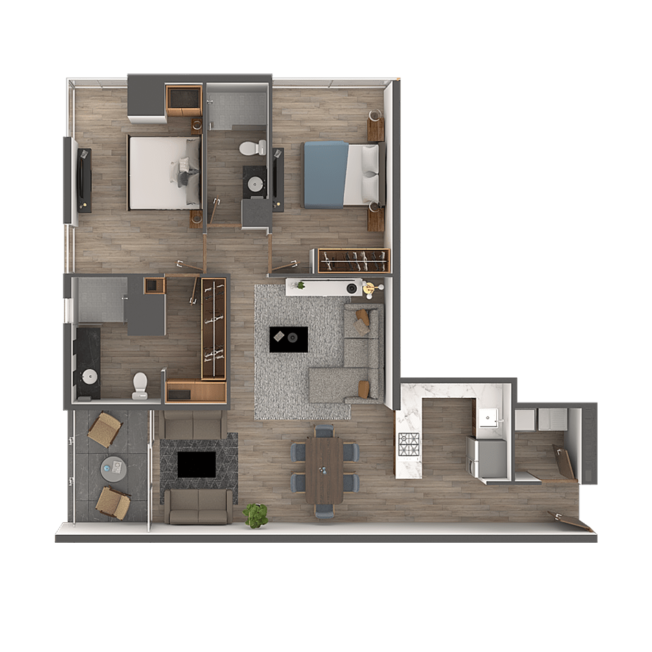 Galería departamento